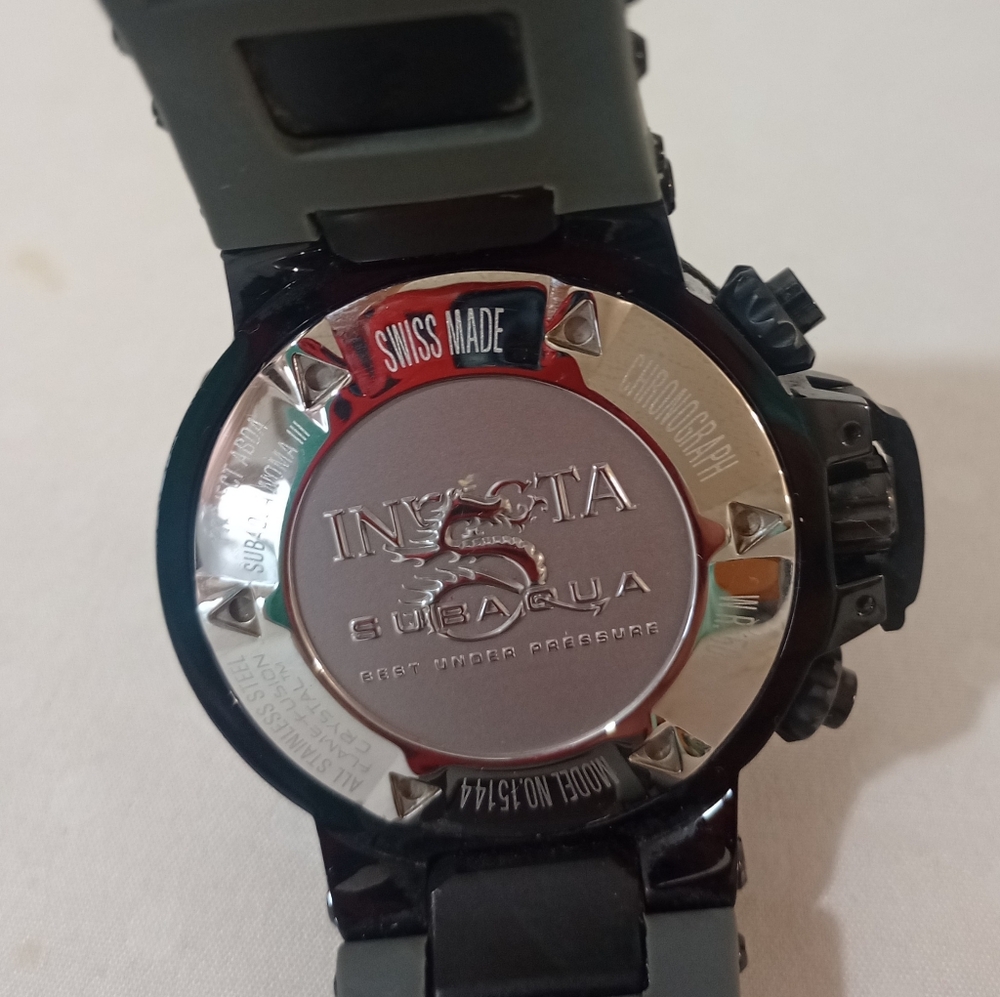 Invicta Subaqua Noma III Swiss Model no 15144 Watch - 500 m, Black, Grey - Picture 8 of 9